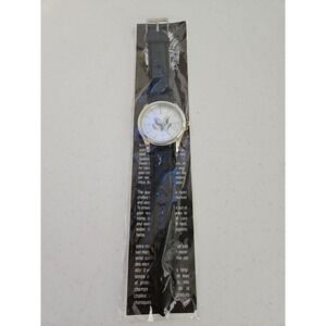 Eiger J433 Men's Silver Tone Analog Wrist Watch With Black Strap New - Unopened